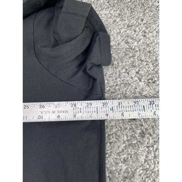 Men's Adidas 3 Stripes Logo Tee TShirt Black White Letters Size 4XL Pre Worn - Picture 11 of 12